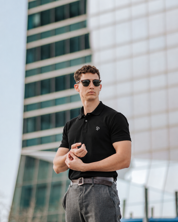 Steven Paul Men’s Classic Polo Shirt – CVC Piqué Comfort, Minimalist Style