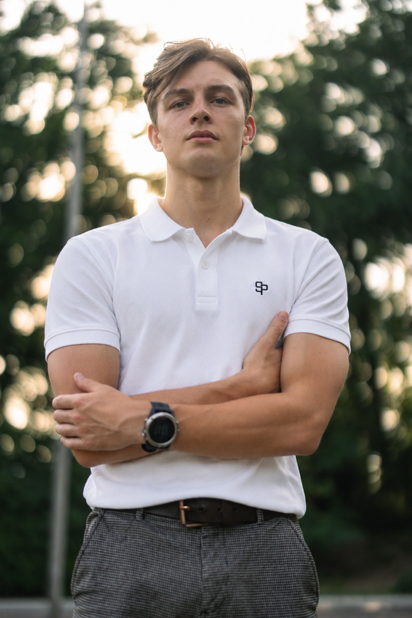 Steven Paul Men’s Classic Polo Shirt – CVC Piqué Comfort, Minimalist Style